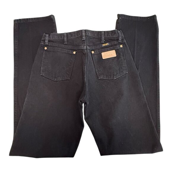 Wrangler Cowboy Cut Denim Jean~Size 32x38~Charcoal Black Straight 13MWZWK~L14 22 - Picture 5 of 8